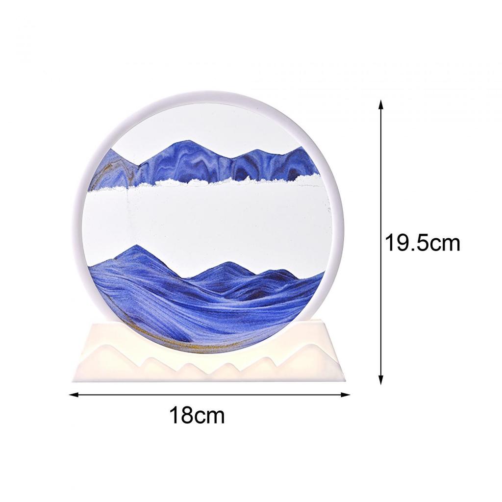 Art Picture Night Light Hourglass Lamp Creative for Dining Room