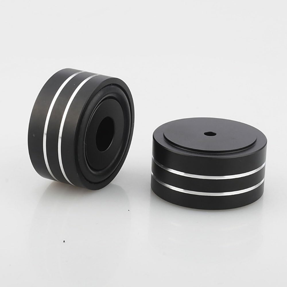 Audio Insulators with Rings for Home AV and Sound Systems x 4-Piece Anti-Slip Speakers, Theater, Receivers, Amplifiers, (40mm 22mm)