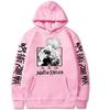 Japan Anime Jujutsu Kaisen Gojo Satoru Printed Hoodies Sweatshirt Casual Loose Long Sleeve Autumn Winter Men Clothes