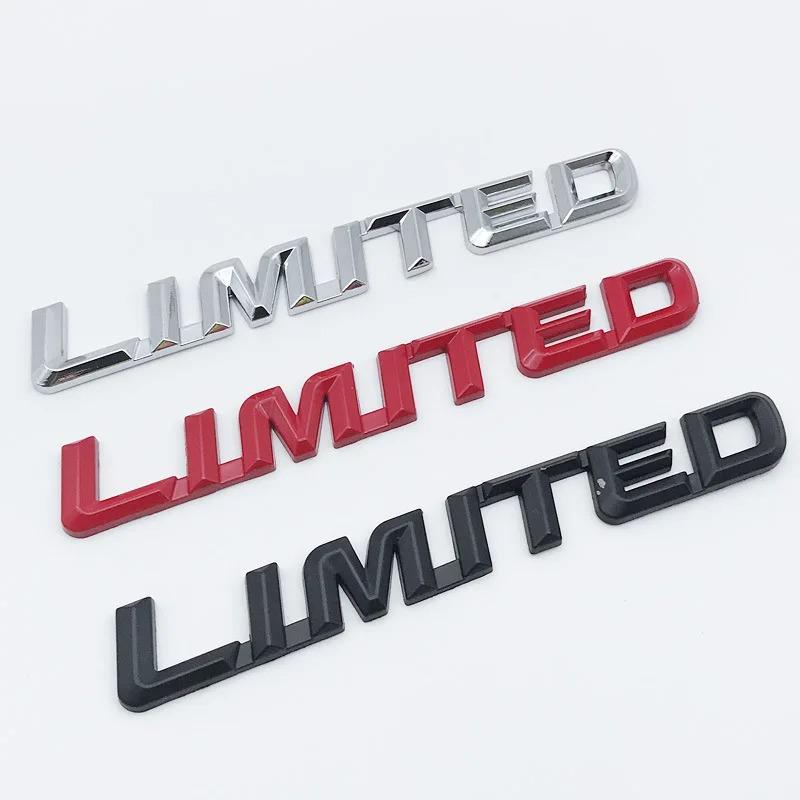 3D Metal Limited Emblem Logo Decal Car Fender Trunk Badge For Jeep Grand Cherokee Toyota Highlander Limited Sticker Accessories