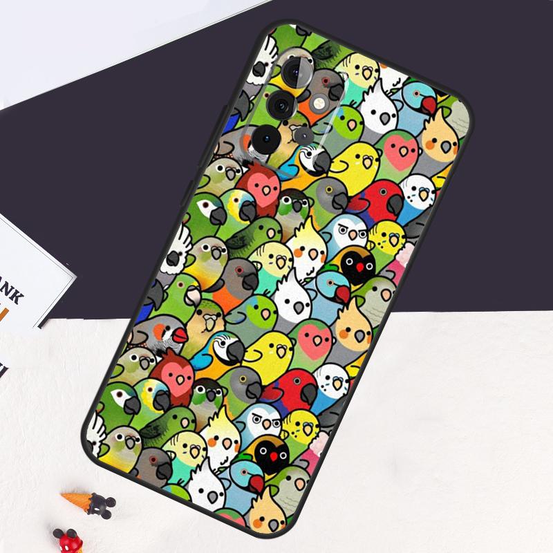 

Cartoon Cockatiel Collage Case For Samsung Galaxy A14 A55 A06 A05 A36 A26 A16 A54 A34 A22 A32 A52 A35 A15 A53 A13 A56 Samsung A06