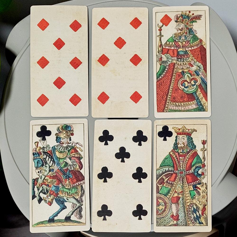 1765 Bavarian Wedding Tarot Playing Cards Complete 78 Card Deck 12*6cm on Double-embossed Cardstock