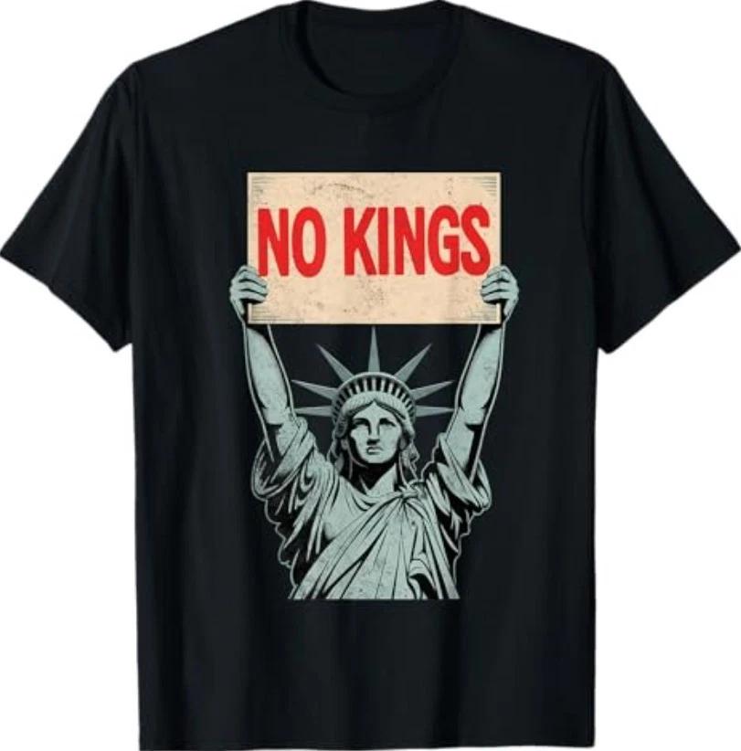 No Kings Statue of Liberty Resist T-Shirt 2XL