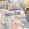 Bedding Four-piece Set Skin-friendly Washed Dormitory Bed Three-piece Set Bed Sheet Quilt Cover Pillowcase