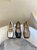 Korean Version of Thick Heel Grandma Single Shoes Women's Shoes Spring and Autumn 2025 New Retro Versatile Skirt Casual Ladyshoes