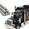AAZF1 1/24 Alloy Truck Trailer Head Car Model Metal Container Truck Engineering Transport Vehicle Car Model Sound Light Kids Toys Gift