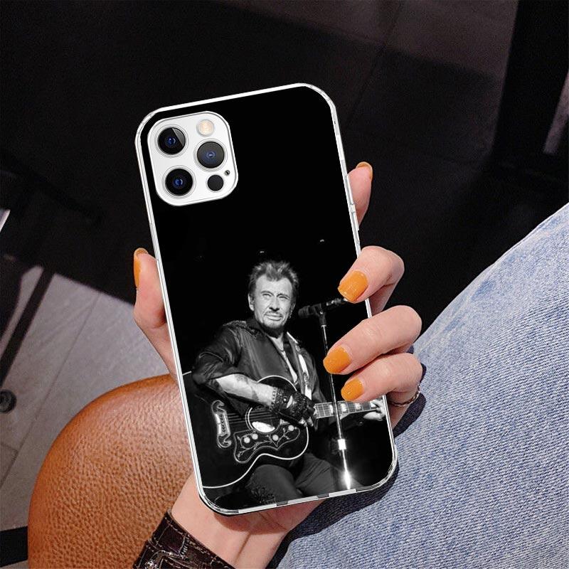 Johnny Hallyday Music Phone Case For iPhone 17 Air 16 Pro Max 16E 15 + 14 Plus 11 12 13 Mini 7 8 SE Gift Print Cover Fundas 17 A