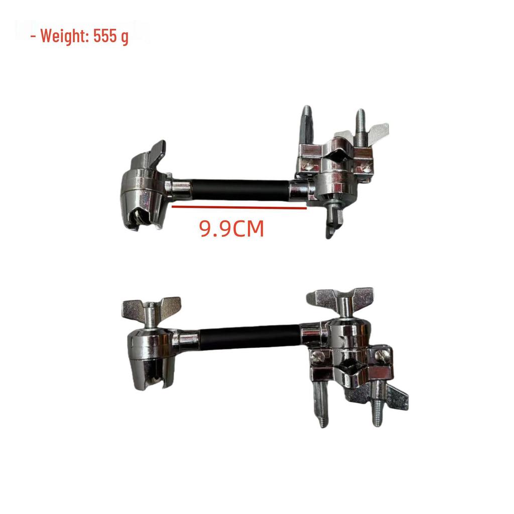 Multi-functional Drum Rack Extension with Double Head Tom-tom and Universal Clamp for Percussion Instruments