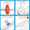 Level Ruler Picture Hanging Tool with Spirit Level 3-in-1 Precision Marking Guide Frame Alignment Tool Home Decoration