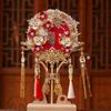 Qing Que 2025 Double-Color Round Fan Kit: DIY Wedding Gift for Bride
