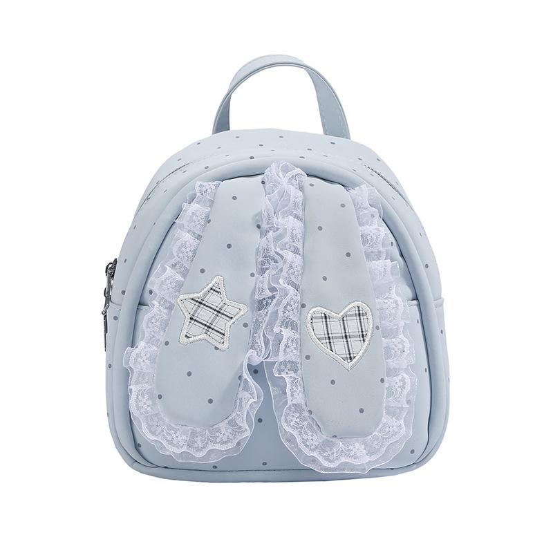 Schoolbag Sweet and cute girl rabbit ear backpack 1011 new casual versatile backpack college style schoolbag