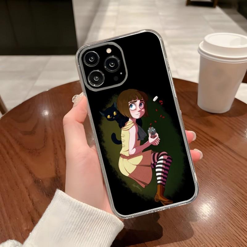 Game Fran Bow Phone Case For Iphone 15 14 Pro 13 Mini 11 12 Max Xr X Xs 7 8 Plus 6 Transparent Silicone Cover