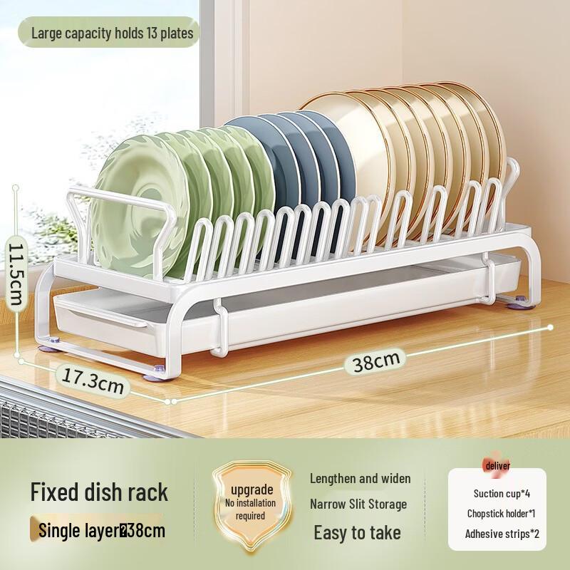 Kitchen Under-Cabinet Pull-Out Dish Rack