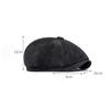 Autumn Winter Warm Beret Men Octagonal Cap British Vintage Cap Painter's Cap Newsboy Cap