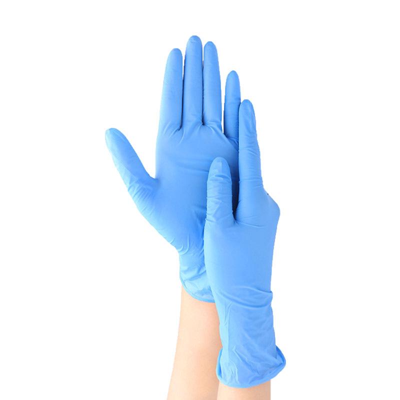 

Перчатки нитриловые утолщенные Aimasiting синие - Одноразовые, Пищевые, Защитные и Прочные.