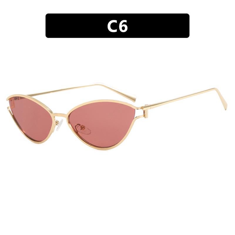 2024 Trendy Cat Eye Triangle Sunglasses with a High-End Metal Design