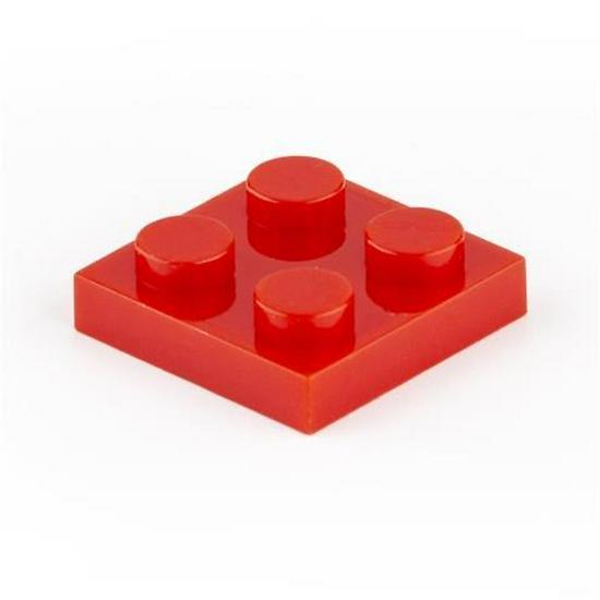 CrossMOC Low Profile Thin Building Blocks - 2x2 Bricks Compatible with Lego 3022 Base Plate