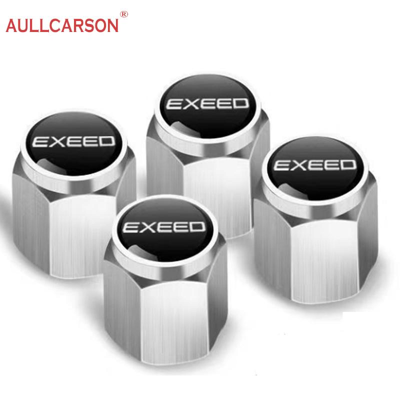 

For Chery Exeed TXL LX VX RX 2023 2024 2022 2021 2025 Car Wheel Tire Air Valve Caps Stem Cover With Brand Auto Accessorier