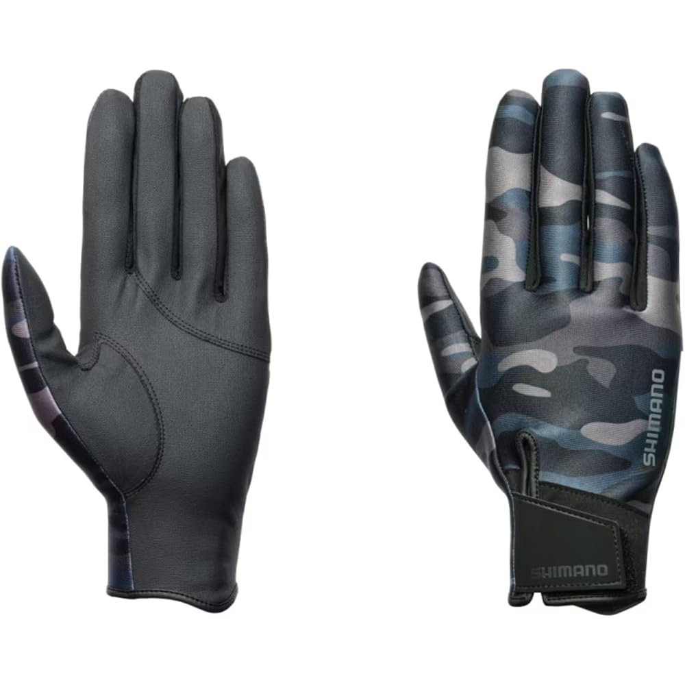 Shimano 03 Titanum Alpha Full Cover Gloves Black Multi Camo Size L