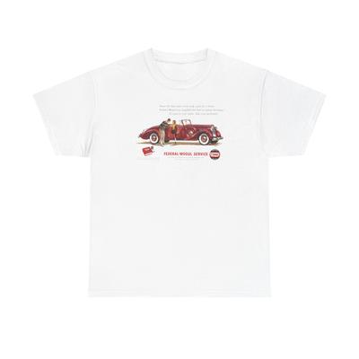 Vintage Auto Parts Ad for Federal Mogul Service Engine Bearings Heavy Cotton T-Shirt Mens Womens Tees Top Tee