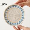Ceramic Grater Plate Garlic Grinder, Multi-Functional Grating Plate, Manual Ginger And Cheese Zester Bowl, All-in-One Prep Mixing Serving Dish,