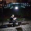 OEING Outdoor Cantilever Patio Umbrella with LED Lights