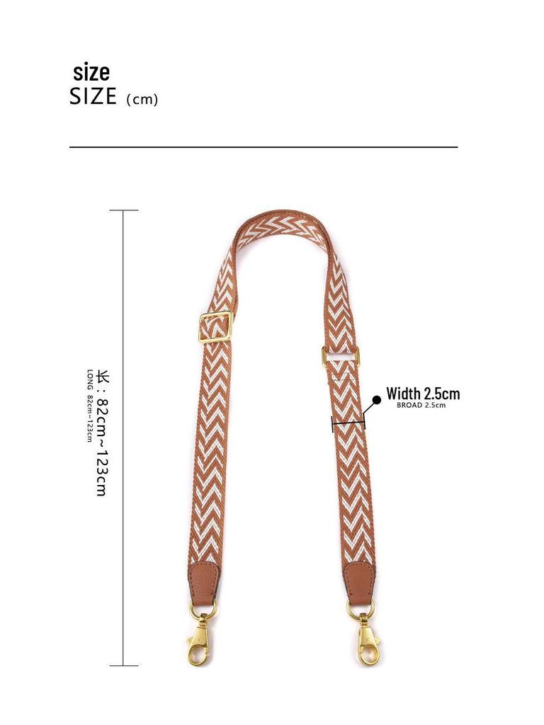 MHS-F-40 Verstellbarer 2,5 cm Canvas-Taschenriemen für Schulter-, Rucksack- oder Crossbody-Ersatz