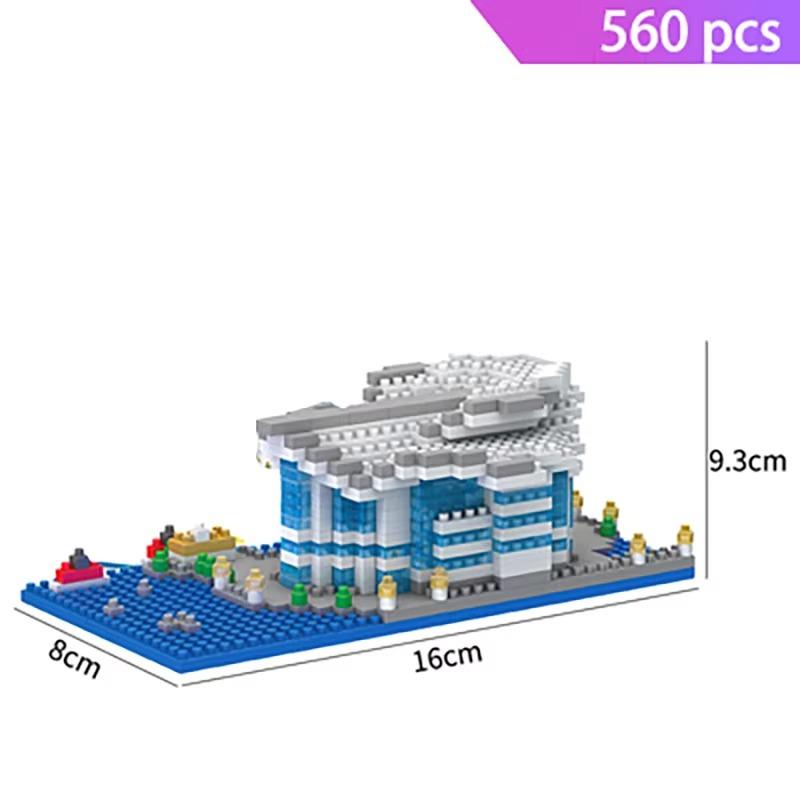 Mini Architecture Blocks Building Kits Pyramids Leaning Tower of Pisa Eiffel Tower Big Ben Rome Colosseum Expert Micro Bricks Se