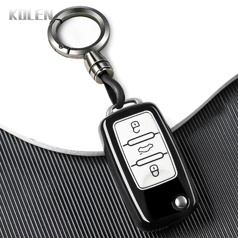 

Tpu Car Flip Key Case Cover For Vw Volkswagen Polo Tiguan Passat B5 B6 B7 Golf 4 5 6 Jetta Lavida Skoda Octavia Seat Leon Altea