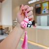 Cute Panda Dolls Pendant Tassel Car Key Ring Lovely Panda Calabash Keychain  Kids
