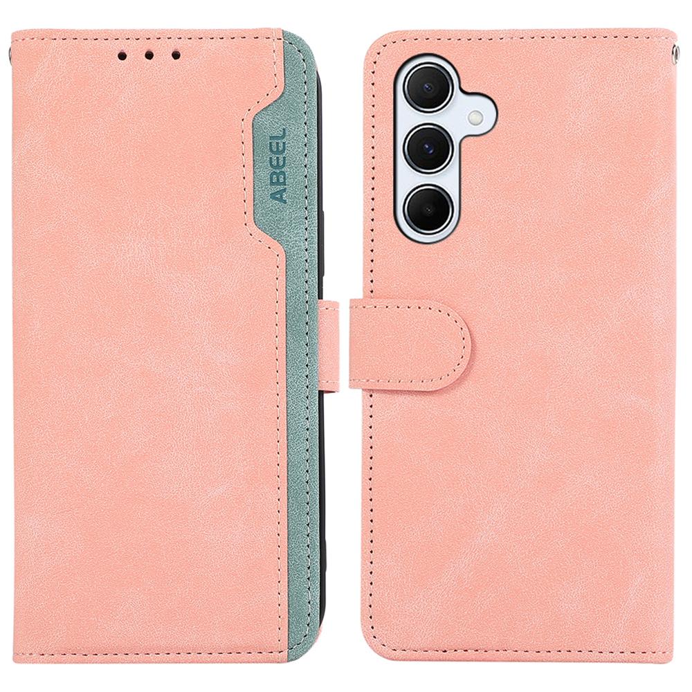 ABEEL For Samsung Galaxy A55 5G Case RFID Blocking Wallet PU Leather Stand Cover