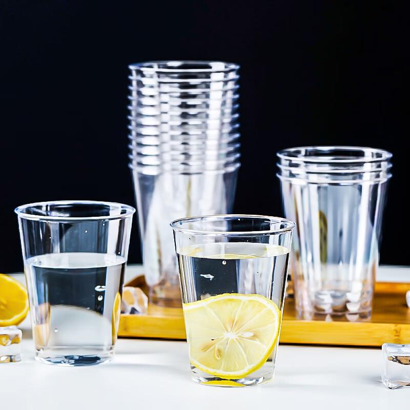 Fangcaodi Disposable Hard Plastic Cups 225ml (100-Pack)