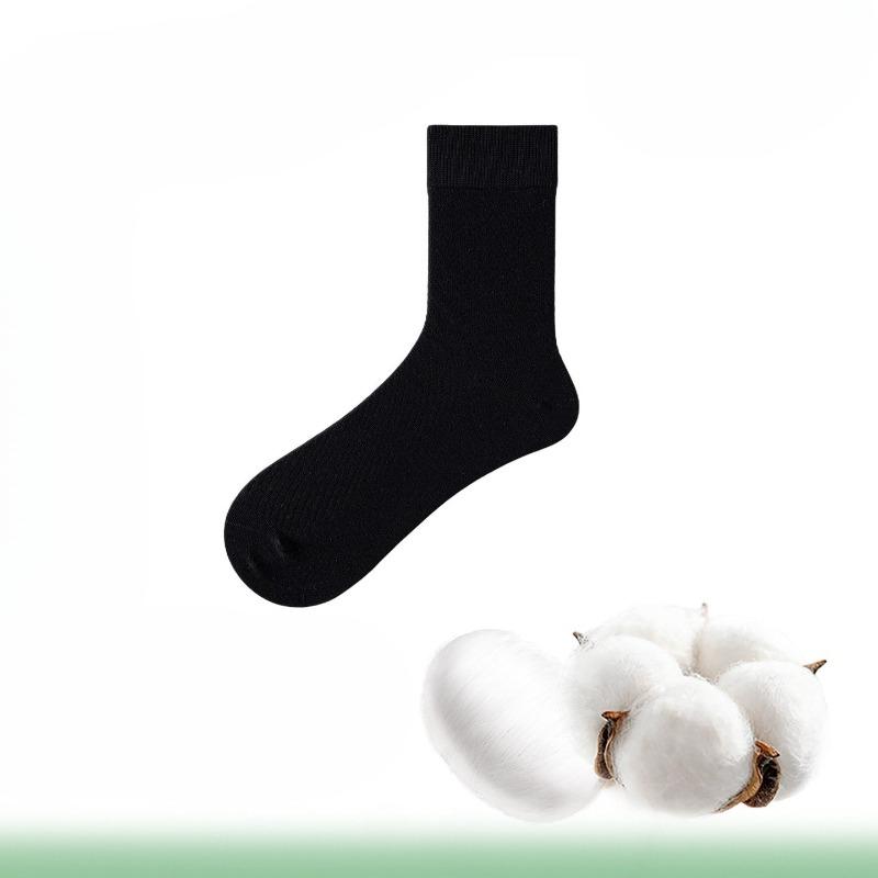 Chasang Silk Stockings - Men s Anti-odor, Antibacterial, Sweat-absorbing, Breathable, Thin Mesh Mid-Calf Socks 1 pair чёрный