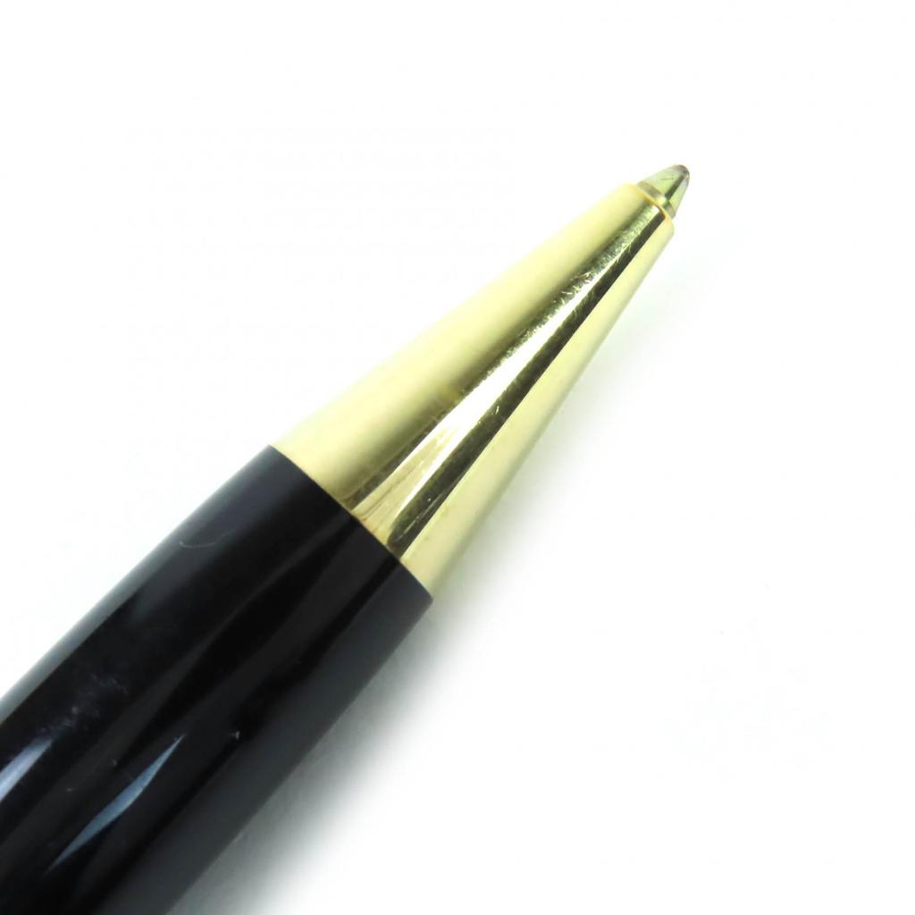 Very Good MONTBLANC Ballpoint Pen Meisterstückle Grand Twist Type Black Gold Used