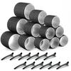 30 STUKS Hittevrije Haarstyling Kit Zelfklevende Rollers 18 Stuks Haarrollers & 12 Stuks Clips DIY Makkelijk te Gebruiken Haarverzorging Schoonheidstools