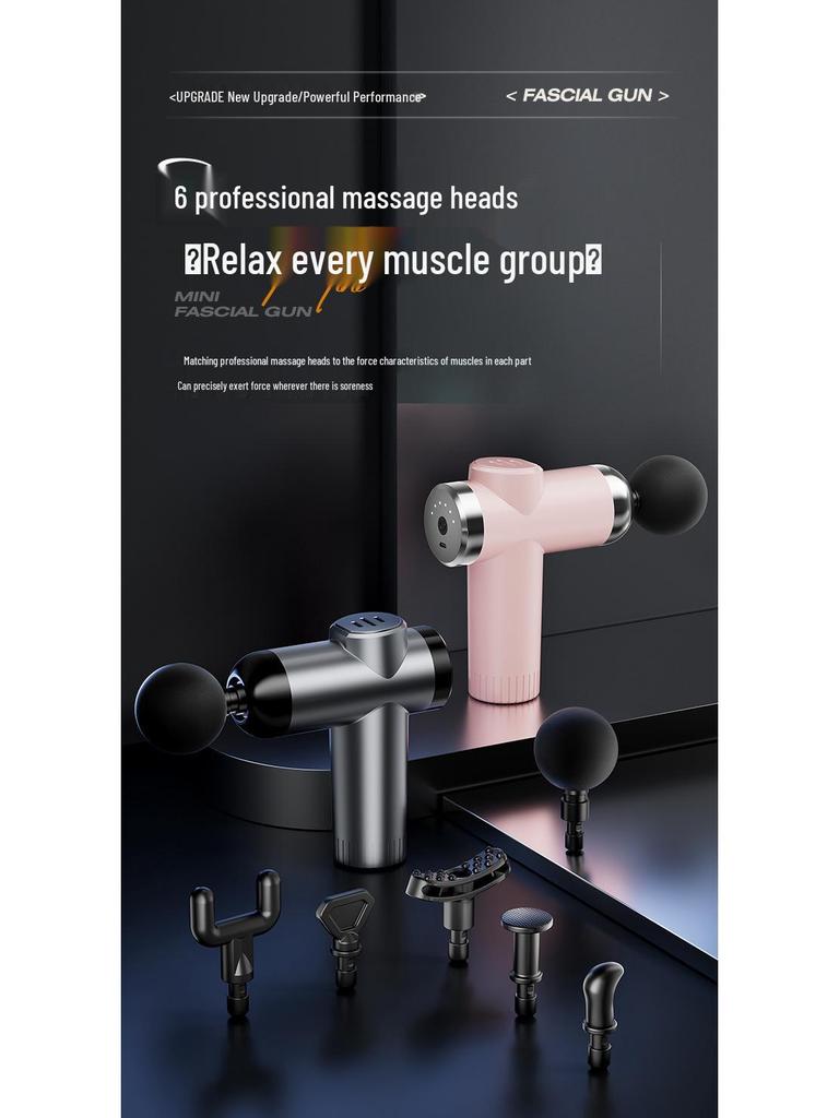Mini Fascia Gun: Professional Massage for Muscle Relaxation - Silent, Multifunctional Neck Massager for Men and Women