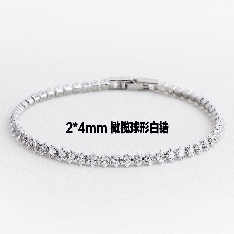 Iced Out Zircon Tennis Bracelet For Women Luxury Shiny Crystal Bracelets Hand Chain Hippie Trendy Accessories Jewelry Gifts