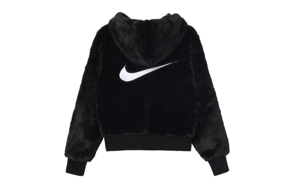 Nike Women'ss Sportswear Essential Faux Fur Jacket Asia Sizing Black DD5117-010