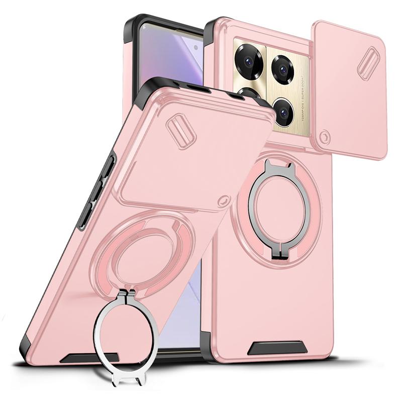 Shockproof Armor Slide Camera Case For infinix Note 40 Pro 5G 4G 50 Pro+4 Plus GT 20 Pro Magnetic Ring Holder Lens Protect Cover