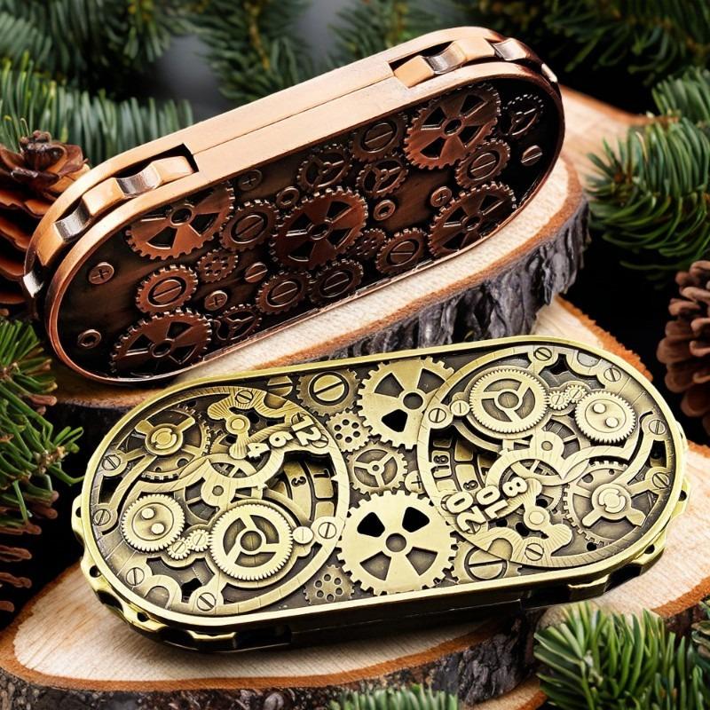 

Fidget Roller Spinner 7In1 Gear Double Disc Fingertip Sprockets Rotating Flywheel Metal Edc Relieve Stress Relief Toy Anxiety