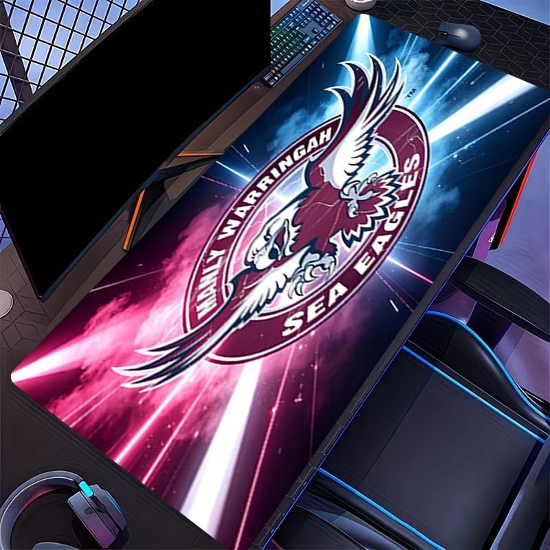 Manly Warringah Sea Eagles Print Mouse Pad, for Keyboard Pad Laptop PC Mat for Office Home Use, Desk Decor, Perfect Birthday Gift for Gamers