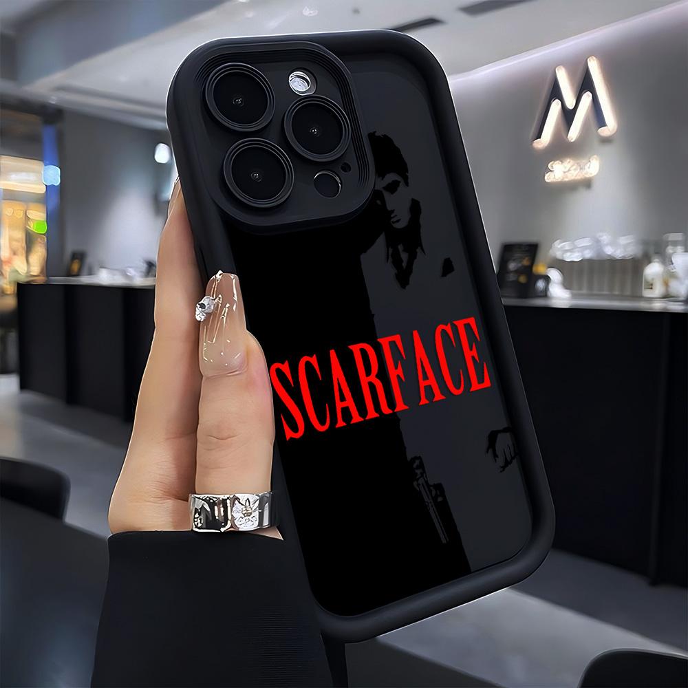 

Fashion Hot S-Scarface Phone Case for iPhone 17 16e 16 15 14 13 12 11 Air Pro Max Mini XR XS X 7 8 6 6s Plus Soft TPU Back Cover iPhone 12