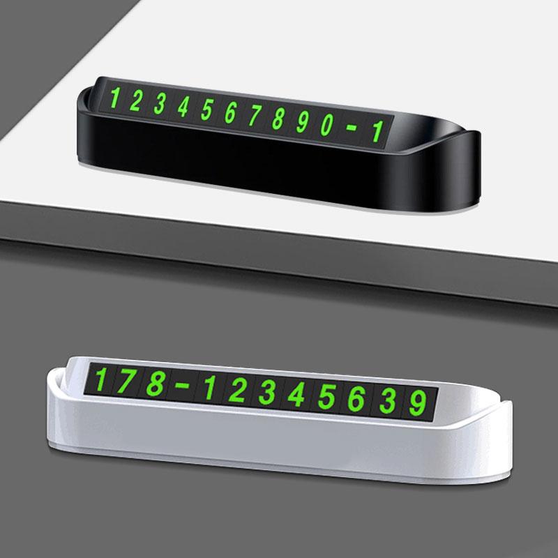 Car Styling Temporary Parking Card Phone Number Card Plate Telephone Number For Ford Fiesta EcoSport Ranger Mondeo Mustang FOCUS 2 3 4