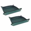 2PCS Oxford Cloth Gardening Mat Waterproof 75×75cm Garden Potting Mat Portable Easy Clean Transplanting Mat Balcony Planting