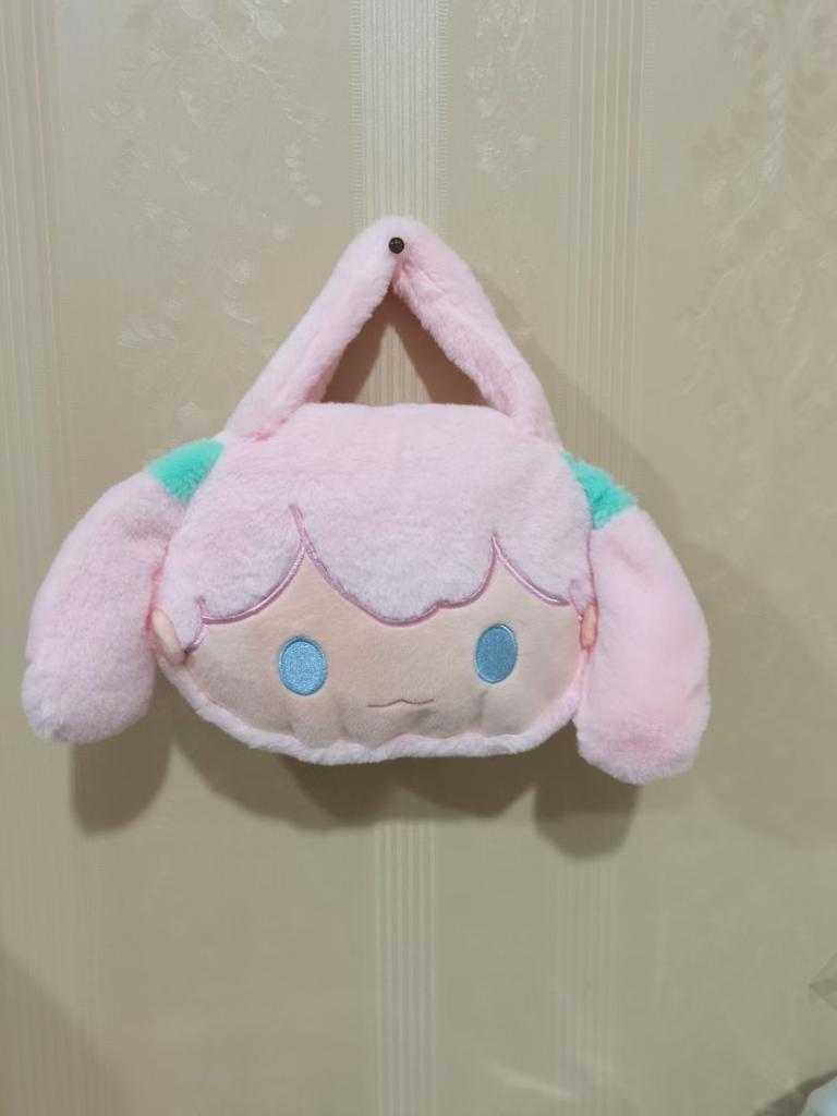 New  Cute Cartoon Future Girl Hatsune Miku Plush Shoulder Pain Bag Doll Backpack Large Bag Double Shoulder Bag