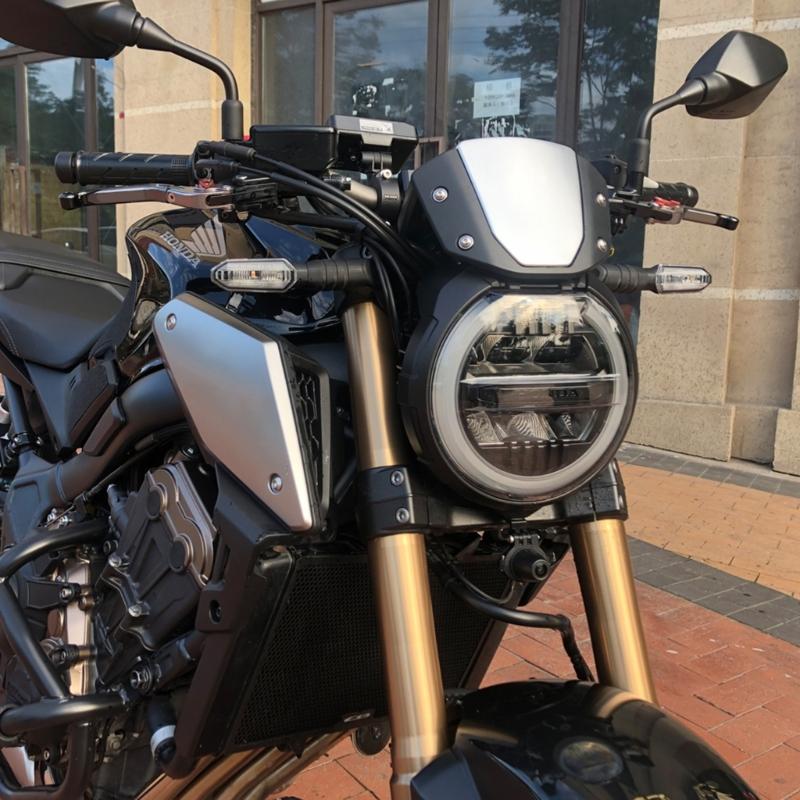 Motorcycle Cruiser Windshield Windscreen with Mounting Kit for CB650R 2019-2021 CB1000R 2018-2021
