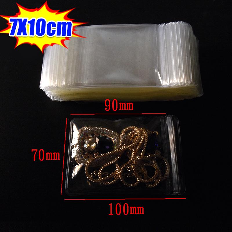 10/100pcs Highly Transparent PVC Stationery Sealed Bags Anti Oxidation Jewelry Bags Self Sealing Bag Zipper Sealed Bag
