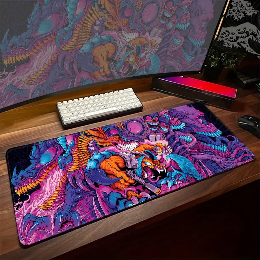 Large Monster Mouse Pad Kawaii Accessories Desk Pads Keyboard Gaming Mat XXL Pc Desk Gamer Office Setup Mousepads