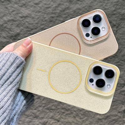 Magnetische Handyhülle für iPhone 16E 15 14 Plus 11 12 13 16 Pro Max Magsafe Luxus Glitzer Kabelloses Laden Stoßfest Hartschale
