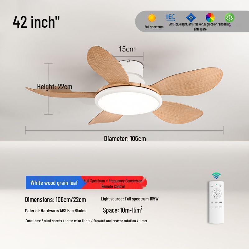 2024 High-Power Ceiling Fan with Integrated Chandelier for Bedroom, Dining, and Living Room